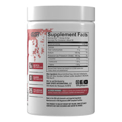 GE BCAAs Supplement Powder Information Panel