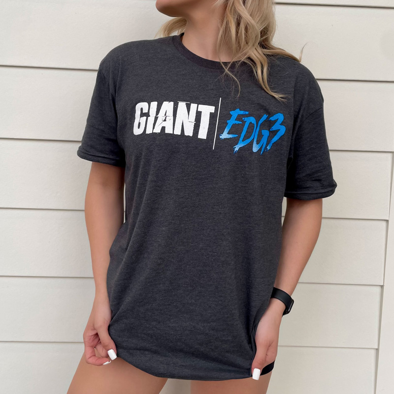 Giant Edge shirt worn by woman