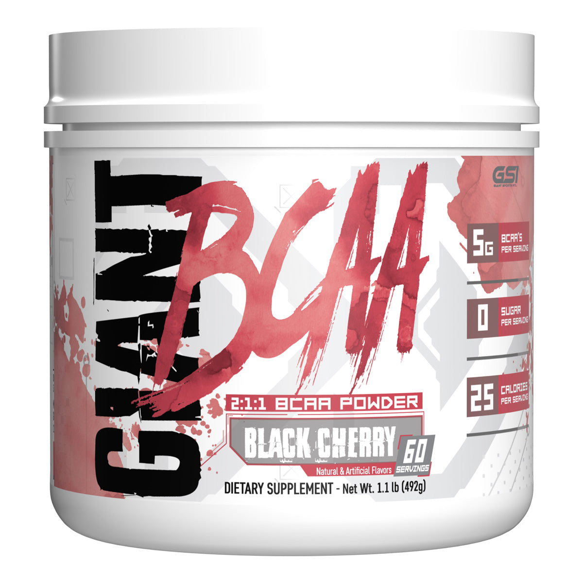 GE BCAAs Black Cherry Supplement Powder