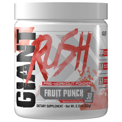 Giant Edge Rush Pre Workout container Fruit Punch